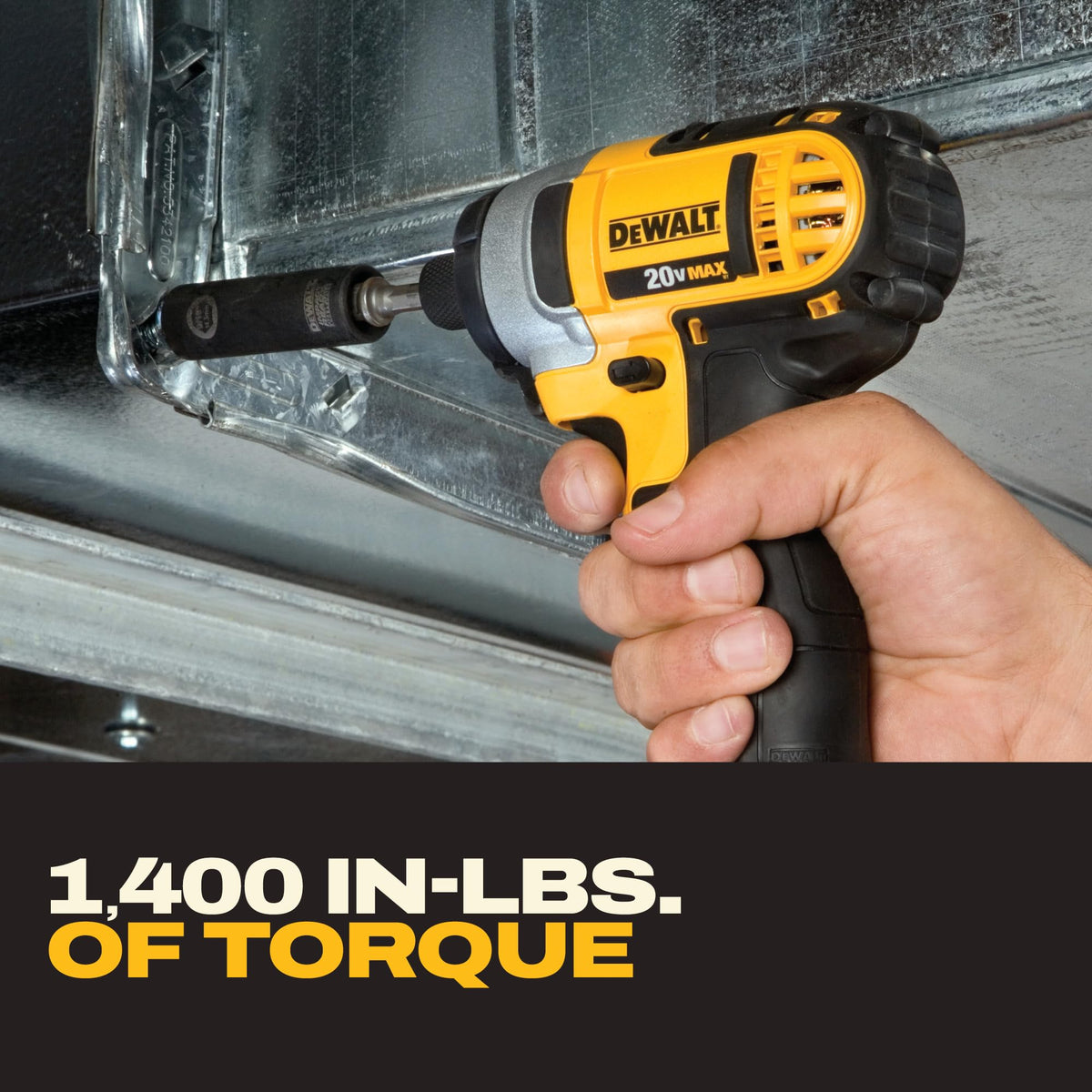 DEWALT 1/2-inch chuck provides strong bit grip and control