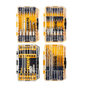 DEWALT 100pc bit set with magnetic holder secures bits during work