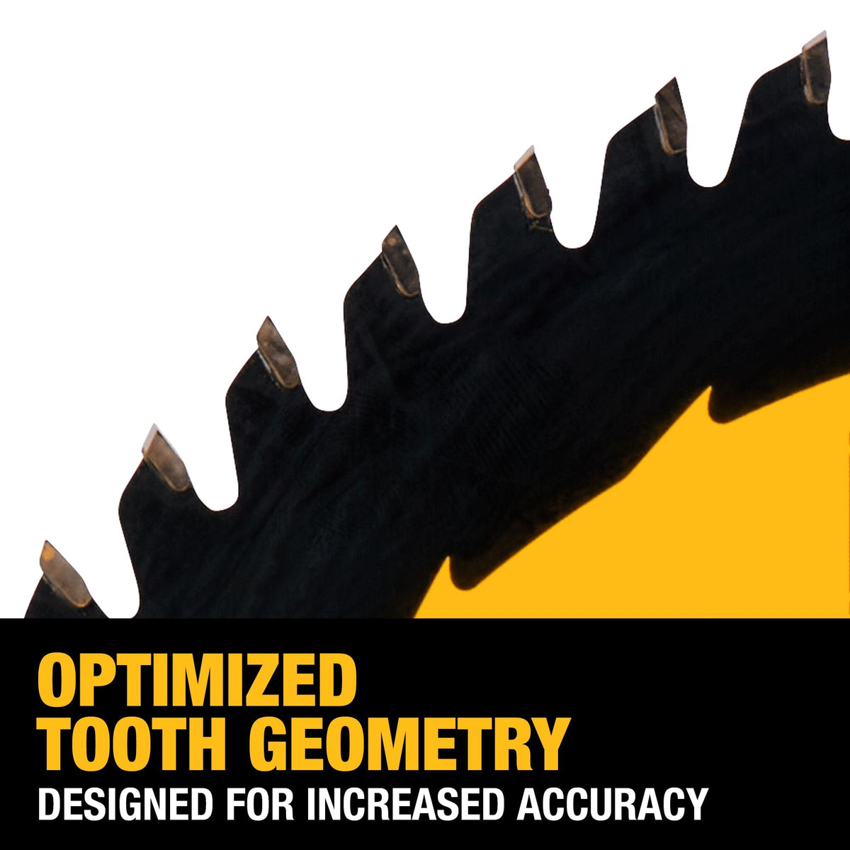 DEWALT finish blade packaging image showing included blade.