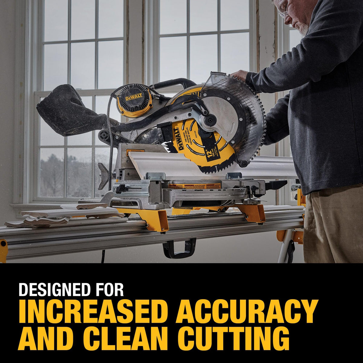 DEWALT blade providing low vibration for smoother operation