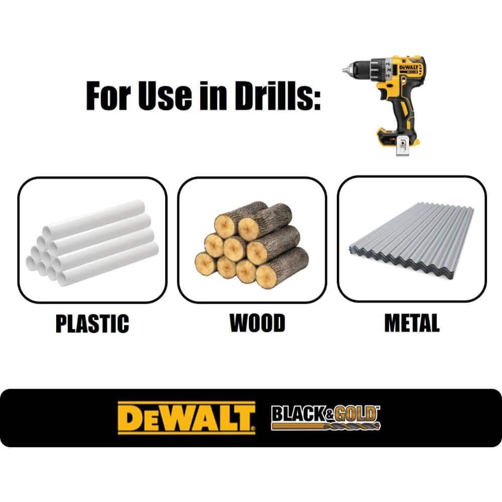 DEWALT 135-split-point tip improves starting bite for straighter holes