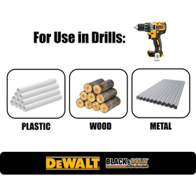 DEWALT 135-split-point tip improves starting bite for straighter holes