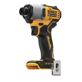 DEWALT DCF840B front-angle view highlights compact size for tight-space screwing