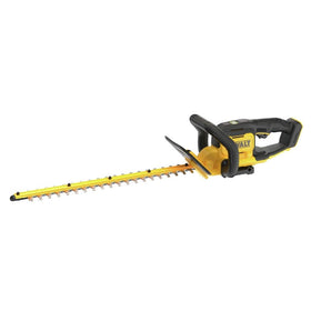 DEWALT DCHT821B hedge trimmer in action delivering clean cuts