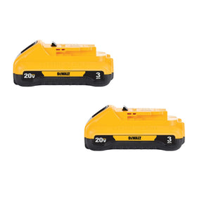 DEWALT 20V MAX 3.0Ah battery 2-pack ready for daily use