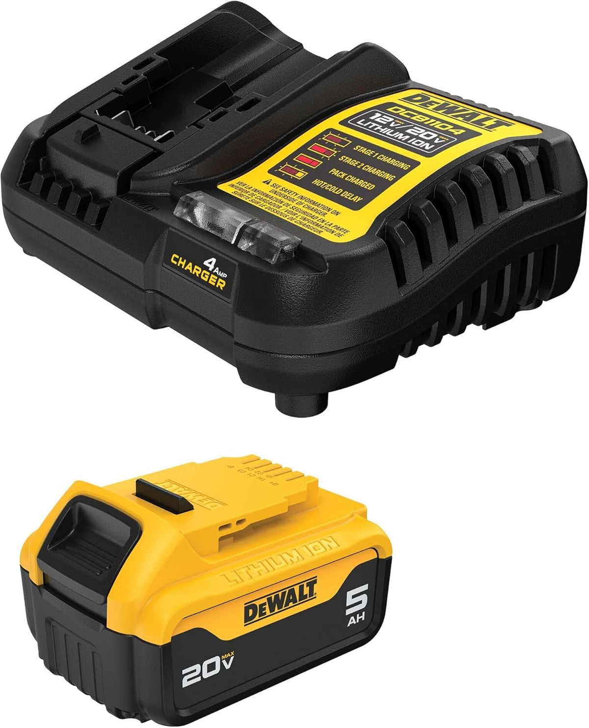 DEWALT 20V Max 5Ah battery in hand shows compact, long-lasting power for trades