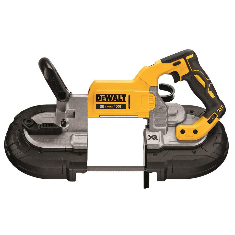 DEWALT 20V MAX Band Saw with LED light for precise deep cuts in dim spaces