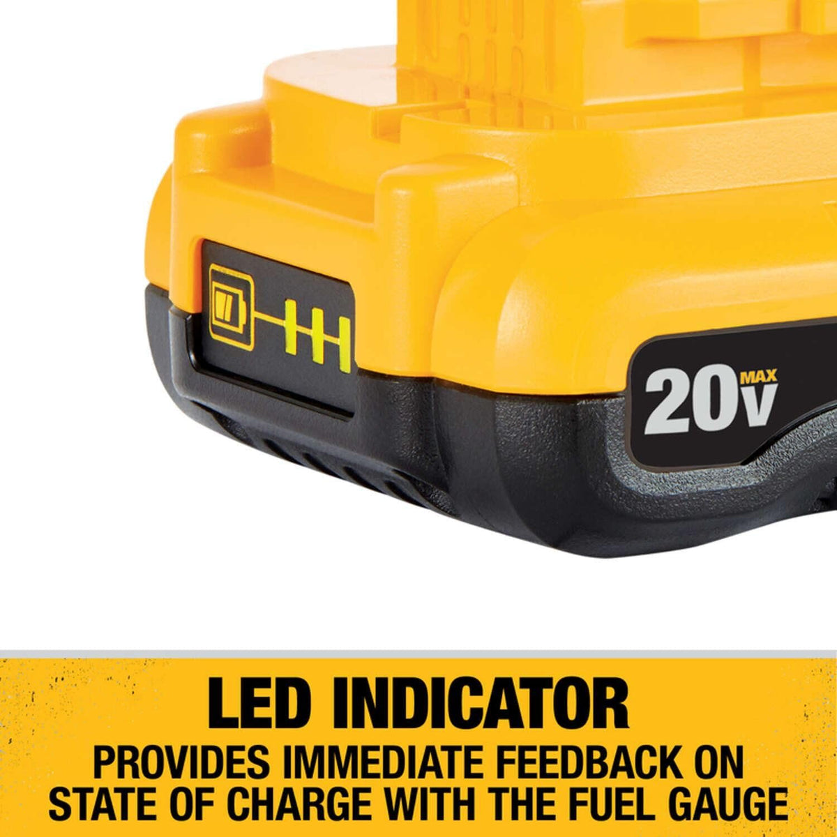 DEWALT 20V MAX battery works with all DEWALT tools.