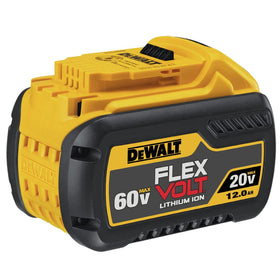 DEWALT 20V MAX charger beside FLEXVOLT battery
