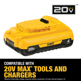 Fuel gauge LED indicator on the DEWALT DCB240 for charging status.