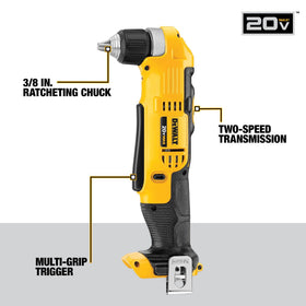 DEWALT 20V MAX impact driver with LEDs for precise fastening