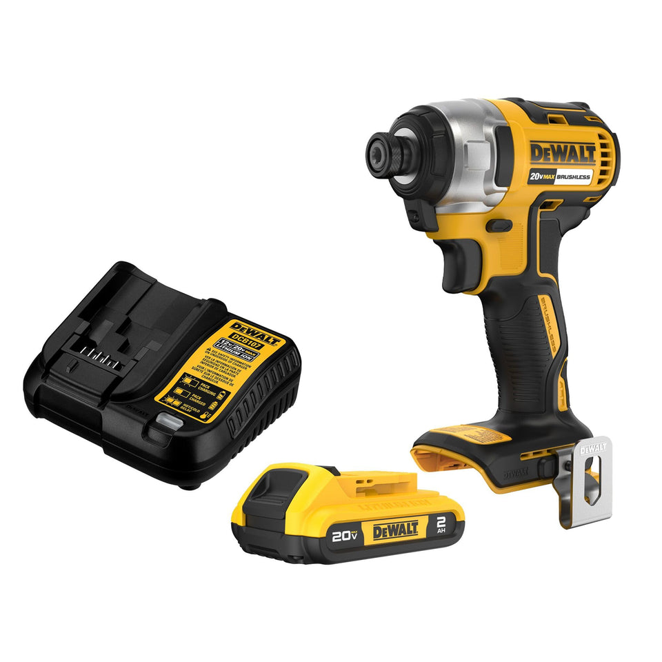 DEWALT DCF787 front view with compact design for tight spaces