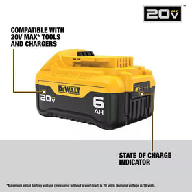 DEWALT starter kit image highlighting total capacity and warranty options