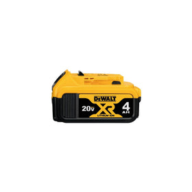 DEWALT 20V MAX XR battery DCB204-2 model close-up.