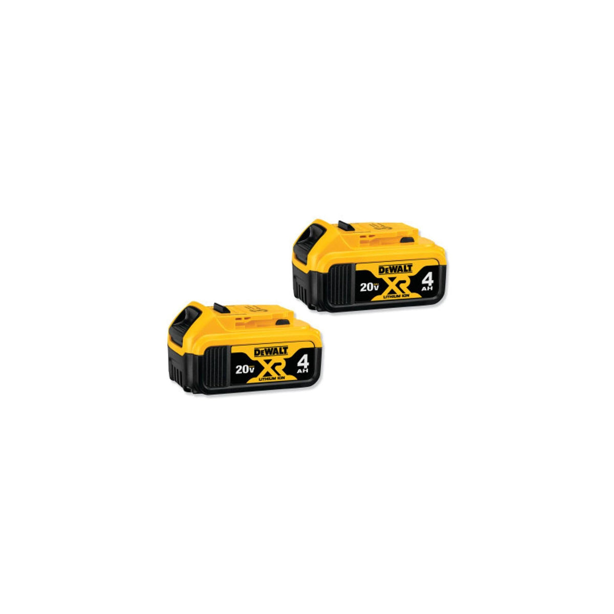 DEWALT 20V MAX XR battery packaging ready for purchase.