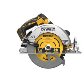 DEWALT DCS590B shows right side motor for improved visibility during cuts.