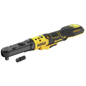 DEWALT cordless ratchet with interchangeable 3/8in and 1/2in drives
