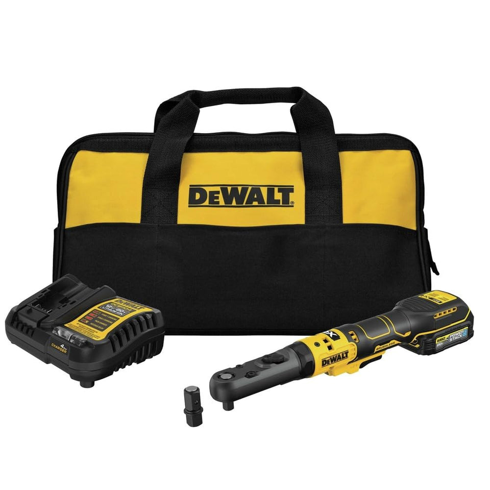 DEWALT 20V MAX XR cordless ratchet with sealed head and 3/8 drive for tough automotive tasks.