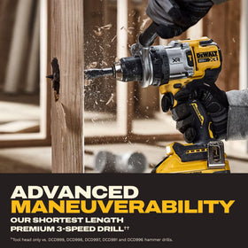 DEWALT 8Ah battery for extended runtime between charges