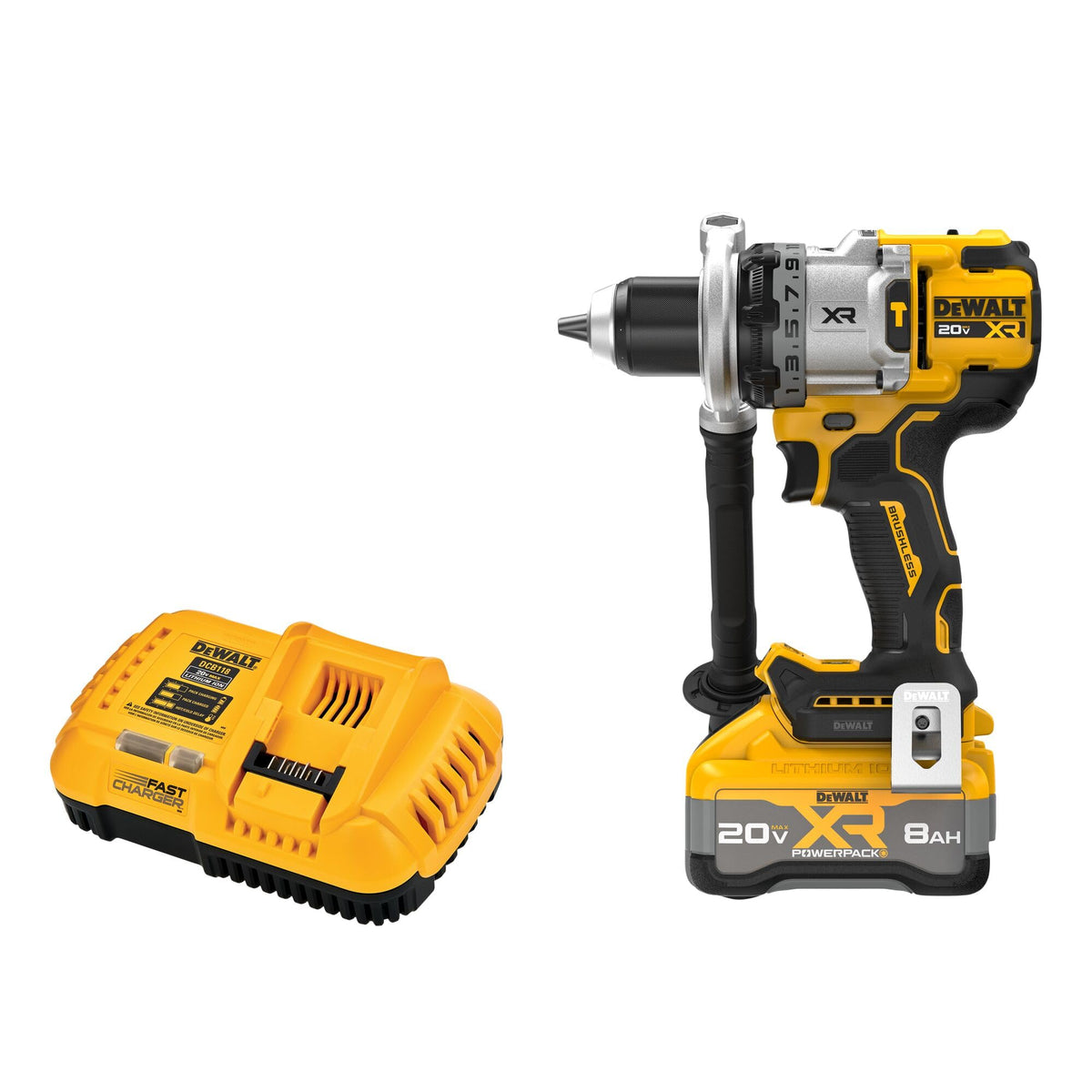 DEWALT hammer drill with anti-rotation system for safer control