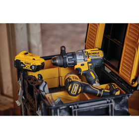 DEWALT hammer drill brushless motor delivers longer runtime on tough materials