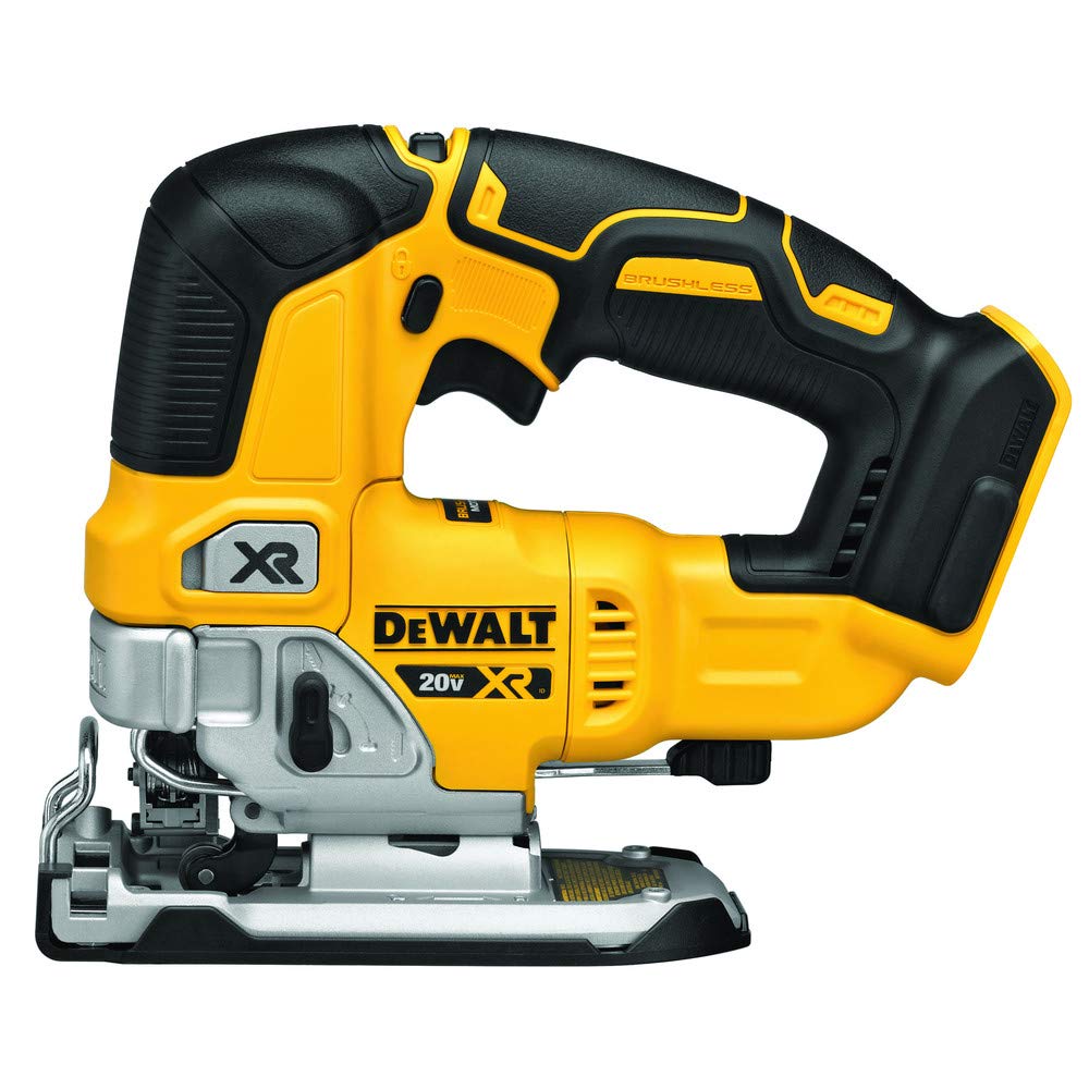 DEWALT 20V MAX XR jig saw with LED light improves visibility for precise cuts