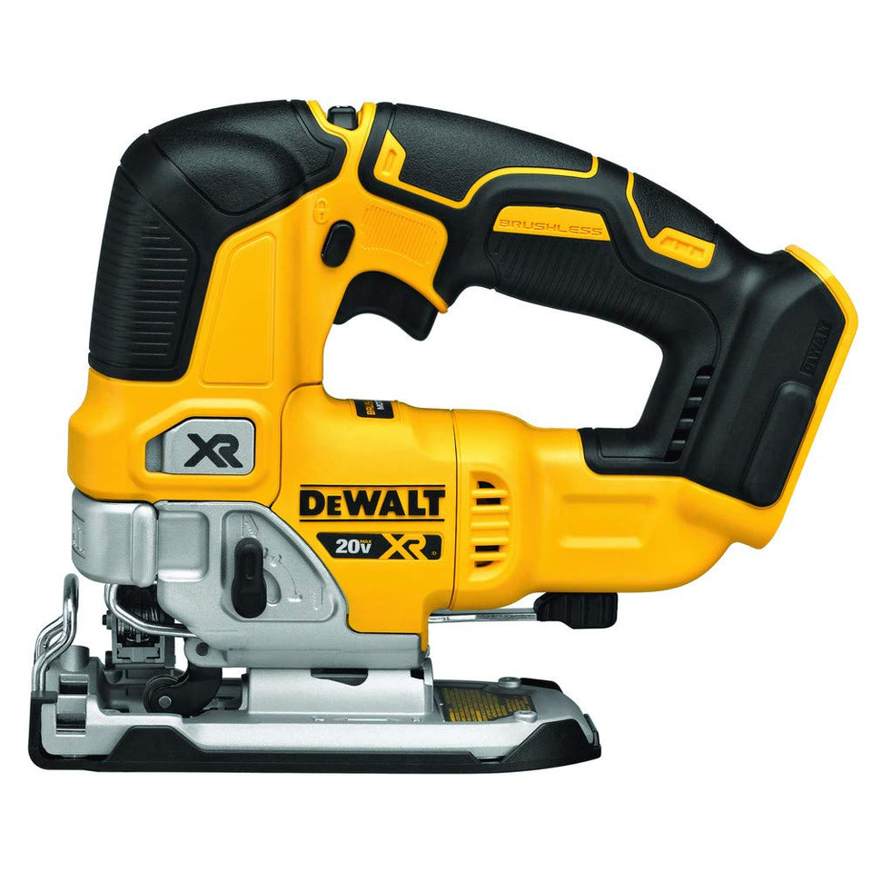 DEWALT 20V MAX XR jig saw with LED light improves visibility for precise cuts