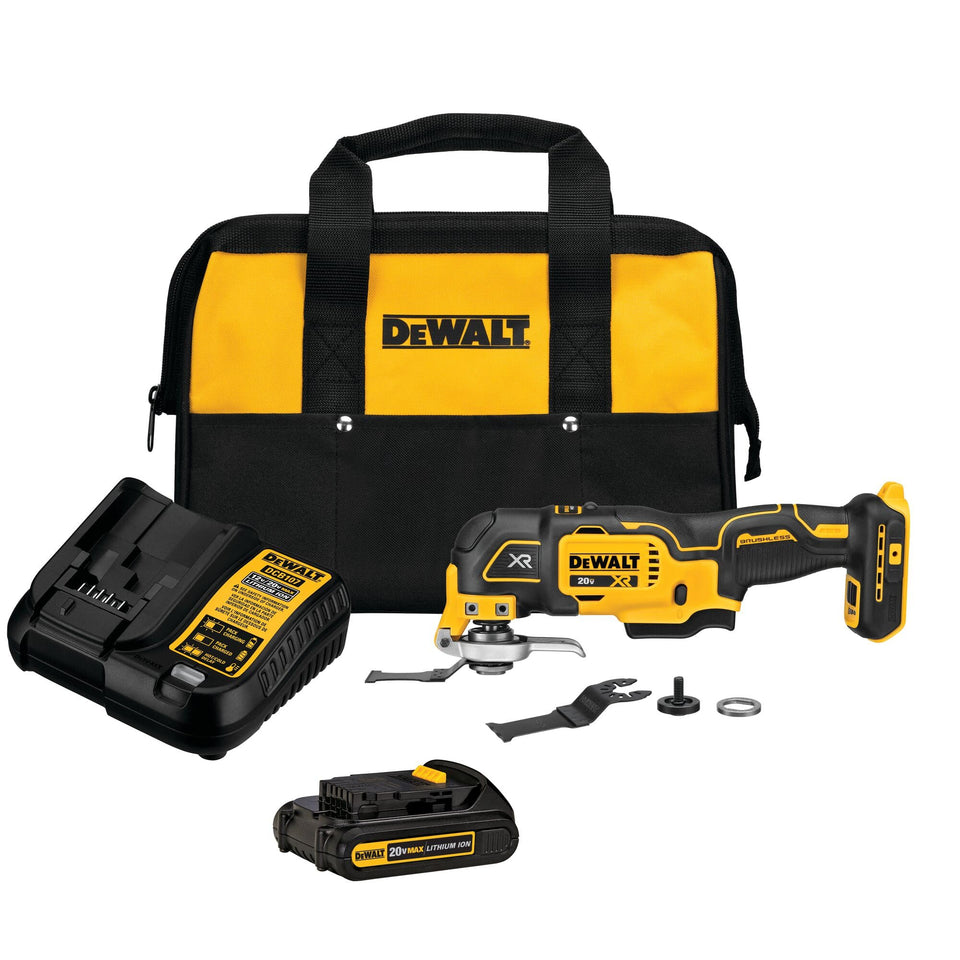 DEWALT 20V MAX XR osc tool kit blades for fast, precise cuts.