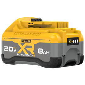 DEWALT 20V MAX XR PowerPack 8Ah durable construction withstands drops