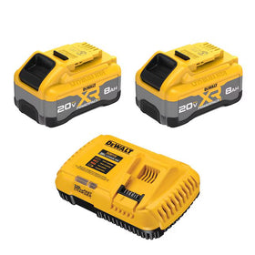 DEWALT 20V MAX XR Powerpack 8Ah battery for extended runtime on heavy tools
