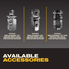 DEWALT 20V Max XR sealed head ratchet LED illuminates tight workspaces.