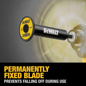 DEWALT 2x faster cutting performance for PVC projects.