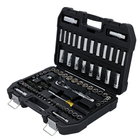 DEWALT 3/8 in drive low-profile ratchet for compact access.