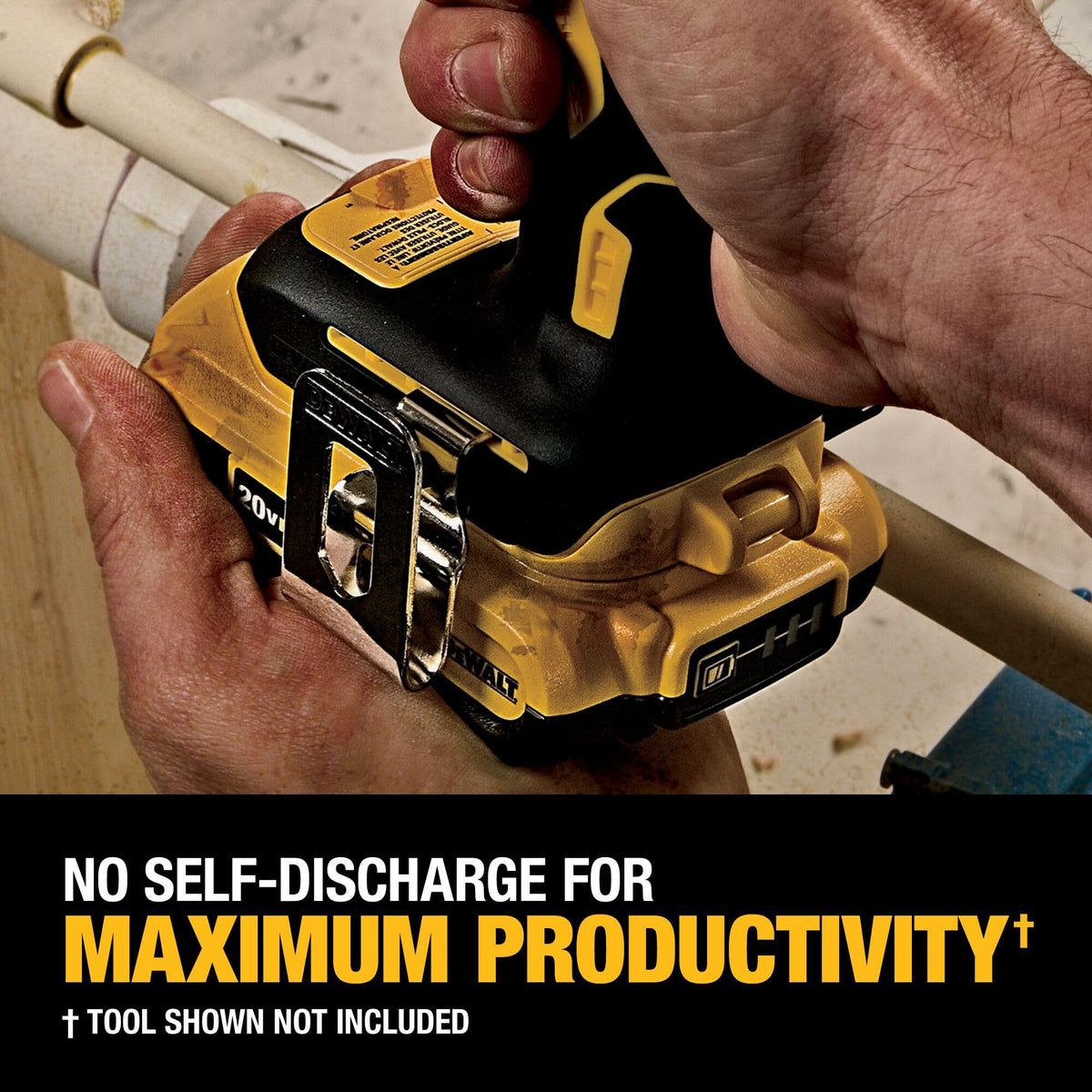 DEWALT 3-year warranty badge emphasizes dependable after-sales support