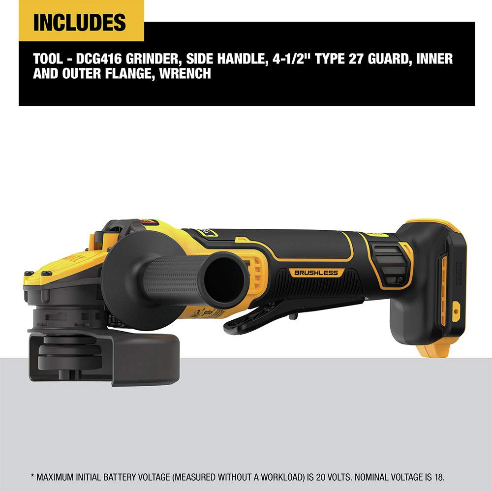DEWALT 4-1/2 to 5 inch disc suited for versatile grinding and cutting tasks