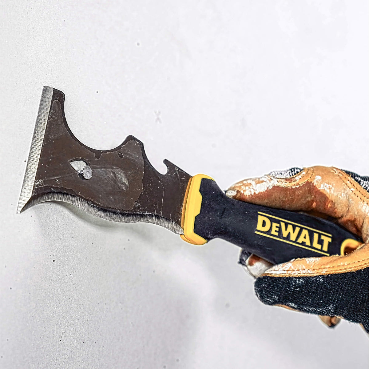 DEWALT 9-in-1 painter's tool can opener for on-site access