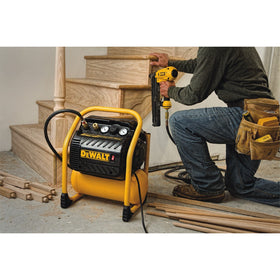DEWALT DWFP55130 quiet operation enables drill-free use in garages