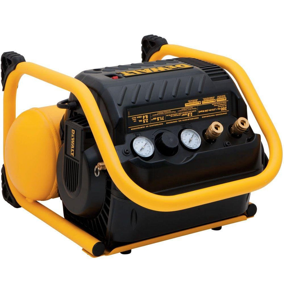 DEWALT DWFP55130 air compressor for trim setup delivers quick recovery and portability