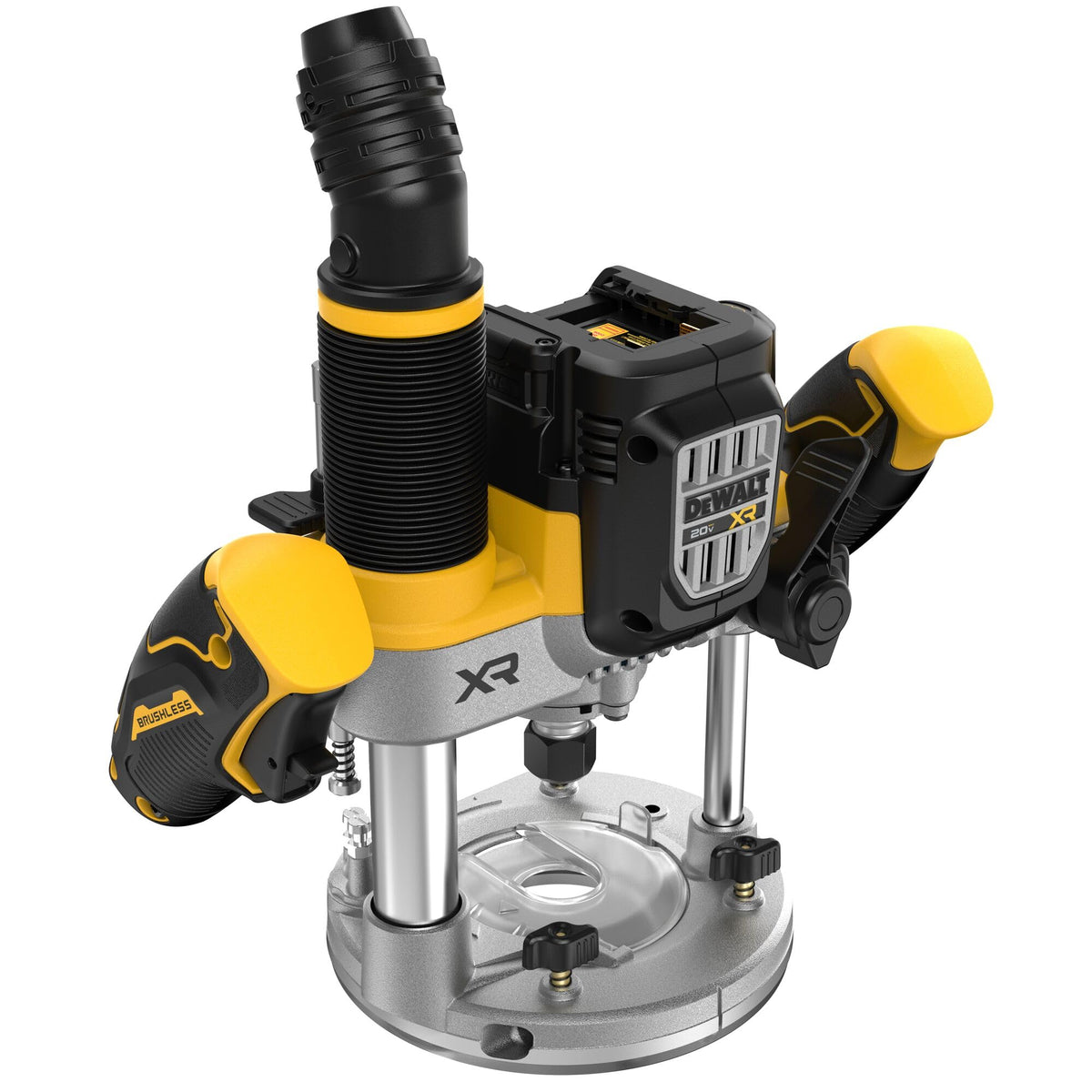 DEWALT AirLock-compatible dust collection helps keep clean lines and workspace.