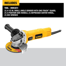 DEWALT 7-amp motor powers fast material removal for tougher tasks.