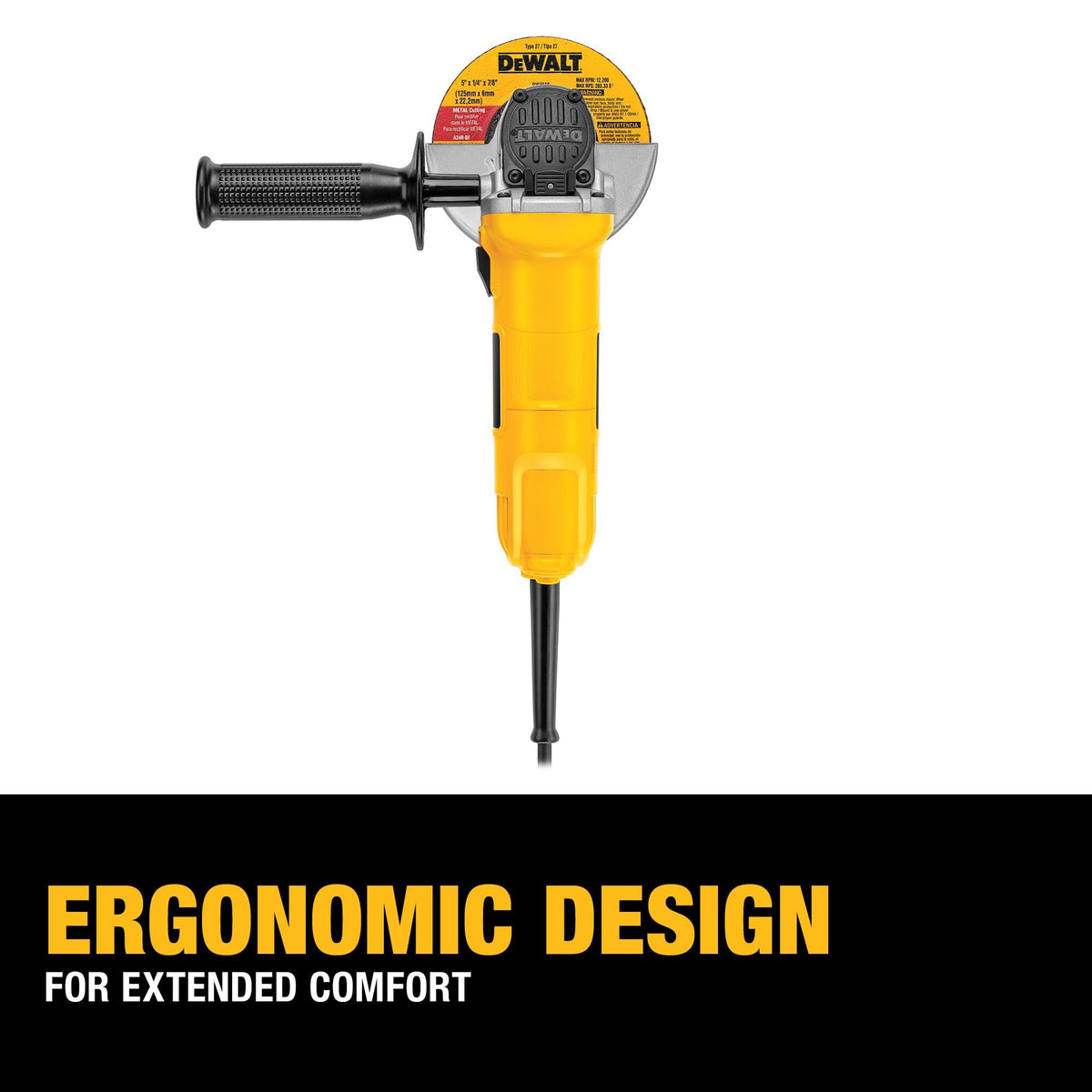 DEWALT hex wrench included reduces setup time and simplifies maintenance.