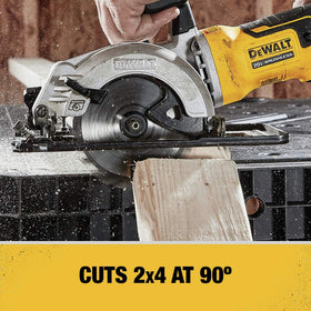 DEWALT ATOMIC circular saw OSB cutting capability at 3/4 inch thickness
