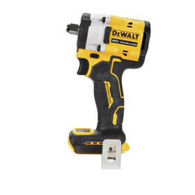 DEWALT Atomic 20V wrench side view showing maneuverability for automotive tasks.