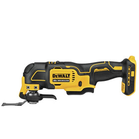 DEWALT Atomic 20V Max oscillating tool front view showing compact cordless design for precision work