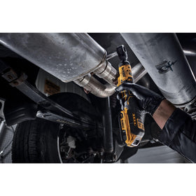 DEWALT ATOMIC 20V Max compact head enables easier access to recessed fasteners.