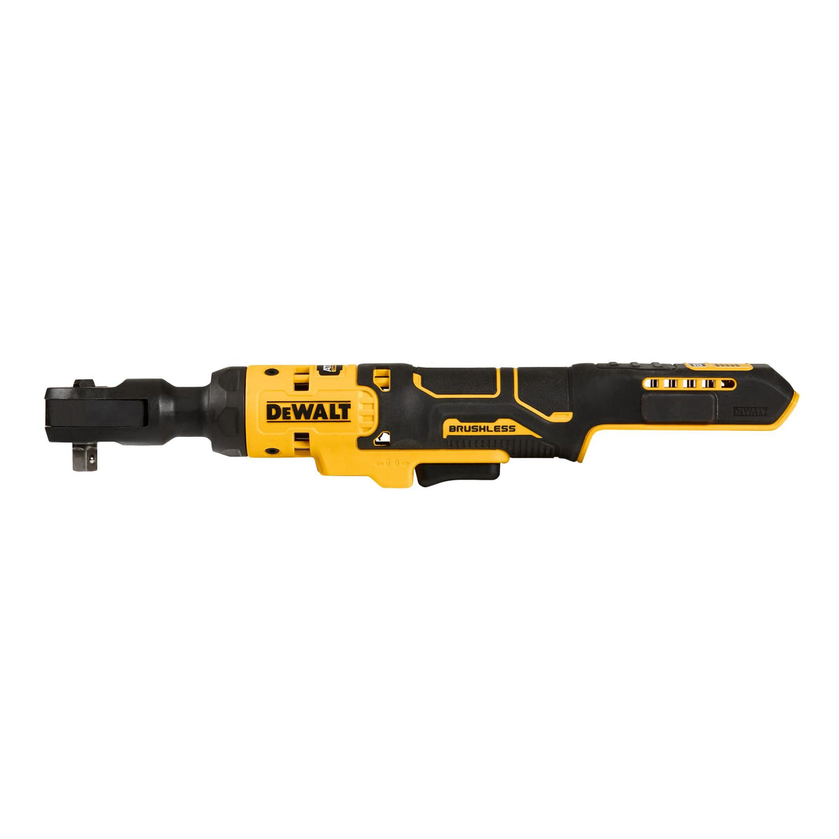 DEWALT ATOMIC 20V Max variable speed trigger offers precise control for varied fasteners.