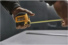 DEWALT Atomic 25ft tape measure bundle packaging emphasizes value in 1-pack kit.