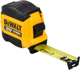 DEWALT Atomic finger brake in action improves blade control during measurements.