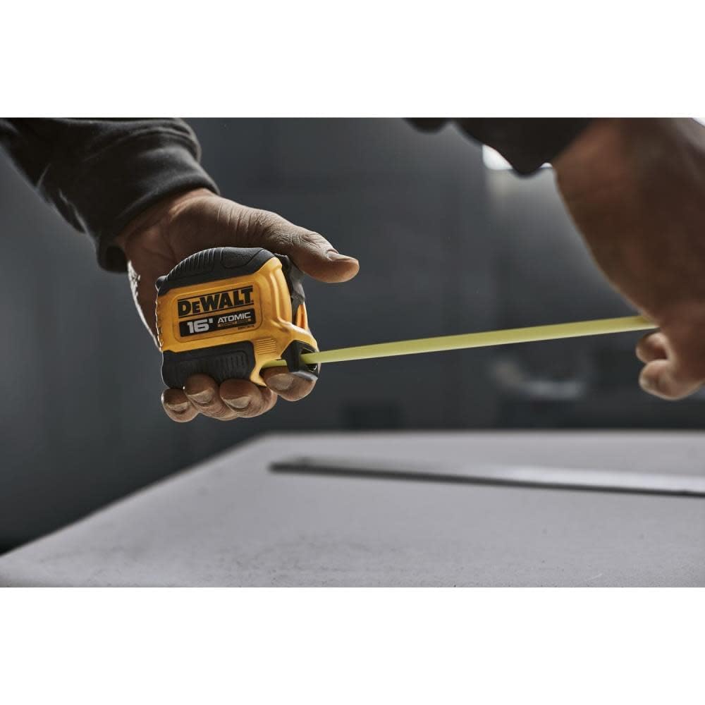 DEWALT Atomic compact tool for everyday quick measurements on-site.