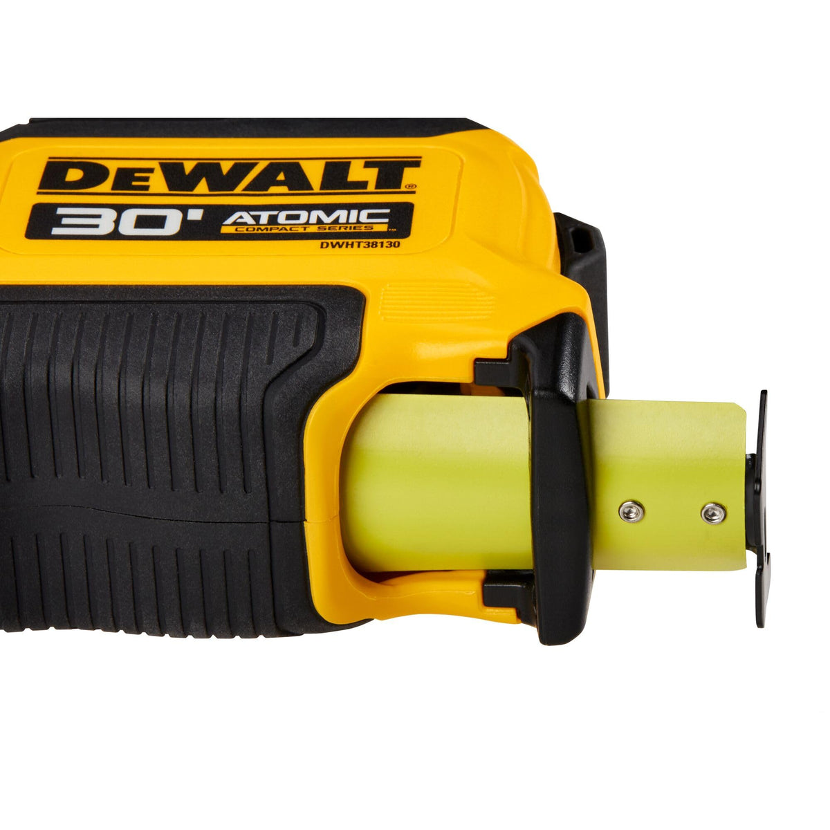 DEWALT Atomic tape measure ready for quick on-site measurements